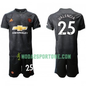 Koszulka Manchester United VALENCIA 25 Dziecięcy Trzeci Stroje Piłkarskie 2019/20 Krótki Rękaw